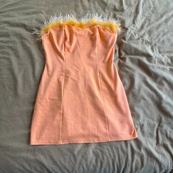 Peppermayo Feather Mini Bodycon Dress size 8 - Picture 4 of 4